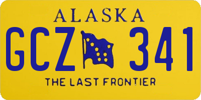 AK license plate GCZ341