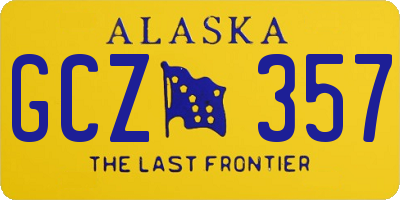AK license plate GCZ357