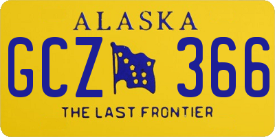 AK license plate GCZ366