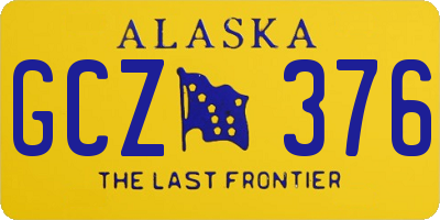 AK license plate GCZ376