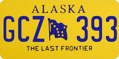 AK license plate GCZ393
