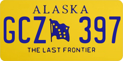 AK license plate GCZ397