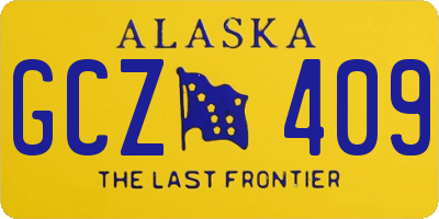 AK license plate GCZ409