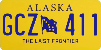 AK license plate GCZ411