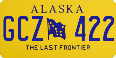 AK license plate GCZ422