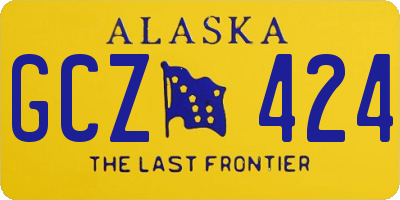 AK license plate GCZ424