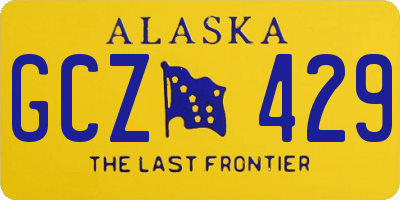 AK license plate GCZ429