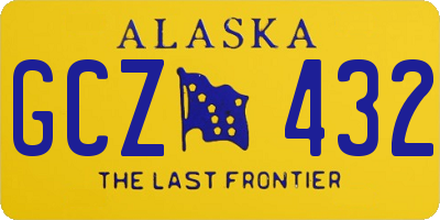 AK license plate GCZ432