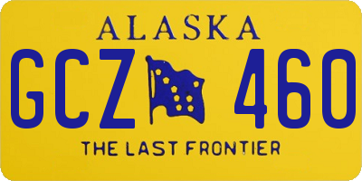 AK license plate GCZ460