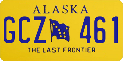 AK license plate GCZ461