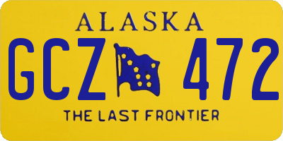 AK license plate GCZ472