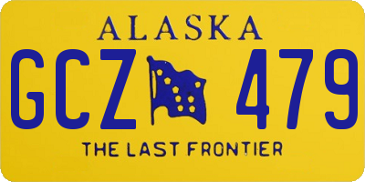 AK license plate GCZ479