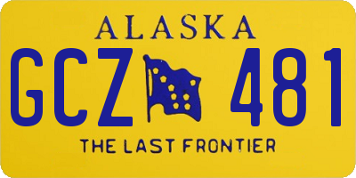 AK license plate GCZ481