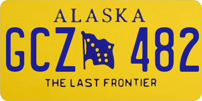 AK license plate GCZ482