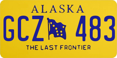 AK license plate GCZ483