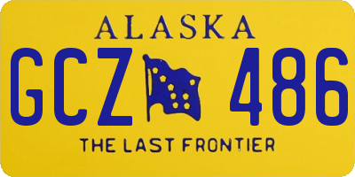AK license plate GCZ486