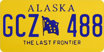 AK license plate GCZ488