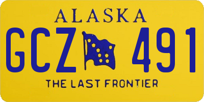 AK license plate GCZ491