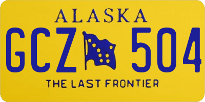 AK license plate GCZ504