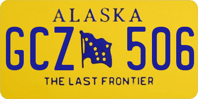 AK license plate GCZ506