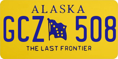 AK license plate GCZ508