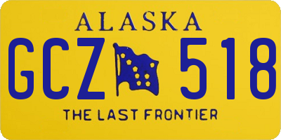 AK license plate GCZ518