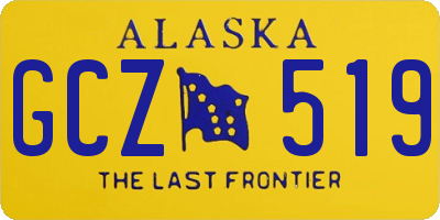 AK license plate GCZ519