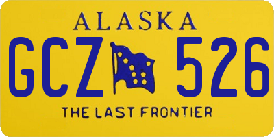 AK license plate GCZ526