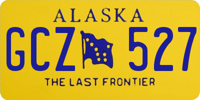 AK license plate GCZ527