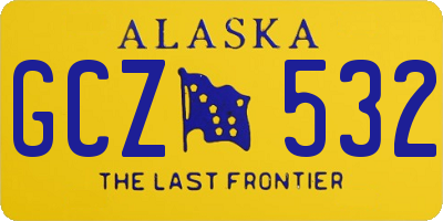 AK license plate GCZ532