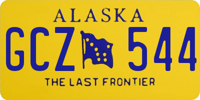 AK license plate GCZ544