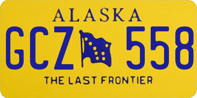 AK license plate GCZ558
