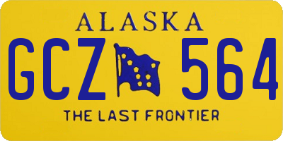 AK license plate GCZ564