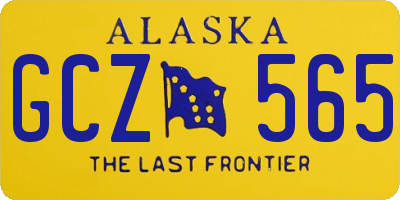 AK license plate GCZ565