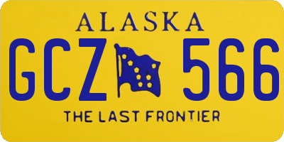 AK license plate GCZ566