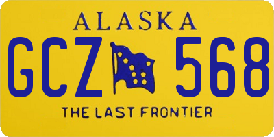 AK license plate GCZ568