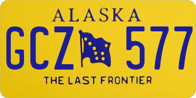 AK license plate GCZ577