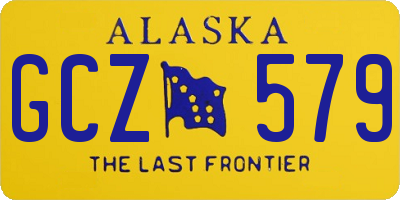 AK license plate GCZ579