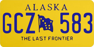 AK license plate GCZ583