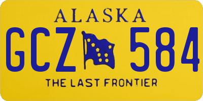 AK license plate GCZ584