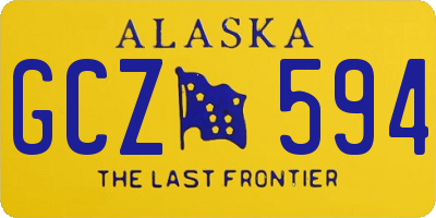 AK license plate GCZ594