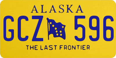 AK license plate GCZ596