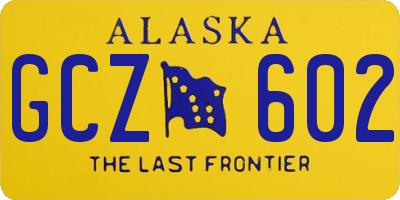 AK license plate GCZ602