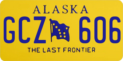 AK license plate GCZ606