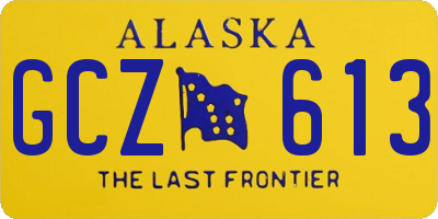 AK license plate GCZ613