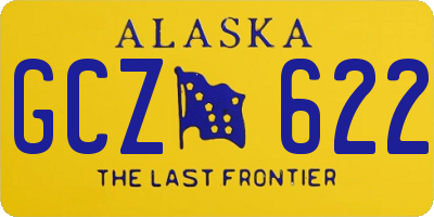 AK license plate GCZ622