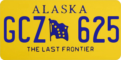 AK license plate GCZ625