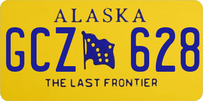 AK license plate GCZ628