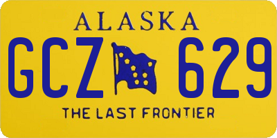 AK license plate GCZ629