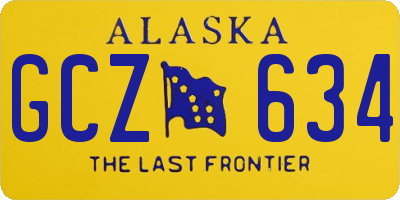 AK license plate GCZ634